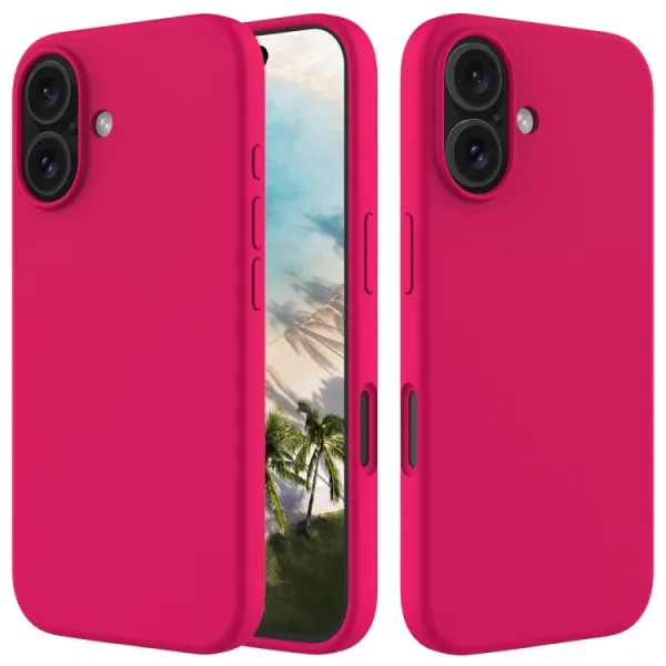 RUBBER Ochranný kryt pre Apple iPhone 16 Plus tmavoružový