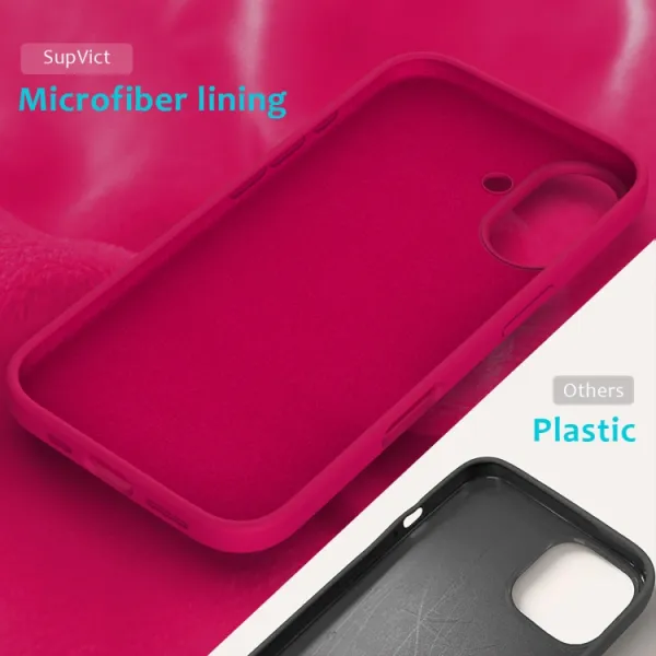 RUBBER Ochranný kryt pre Apple iPhone 16 Plus tmavoružový
