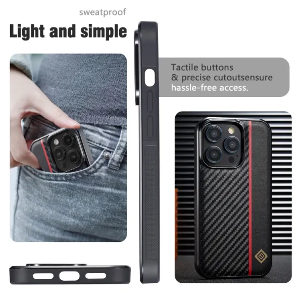 CARBONIC Ochranný obal pre Apple iPhone 16 Plus čierny