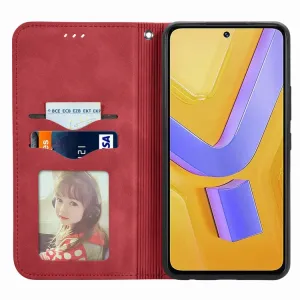 MAGNETIC Zaklápací kryt pre Vivo V40 SE 5G červený