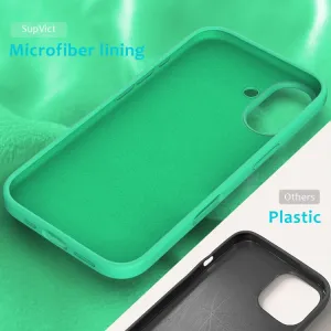 RUBBER Ochranný kryt pre Apple iPhone 16 mentolová zelená
