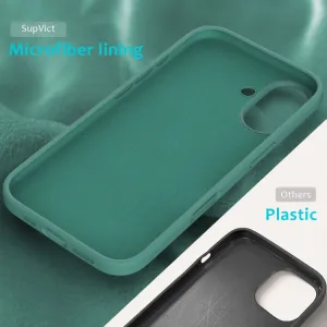 RUBBER Ochranný kryt pre Apple iPhone 16 zelená