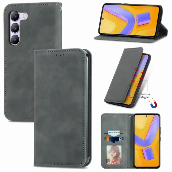 MAGNETIC Zaklápací kryt pre Vivo V40 SE 5G šedý