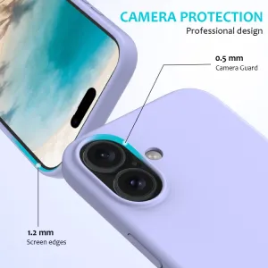RUBBER Ochranný kryt pre Apple iPhone 16 Plus fialový