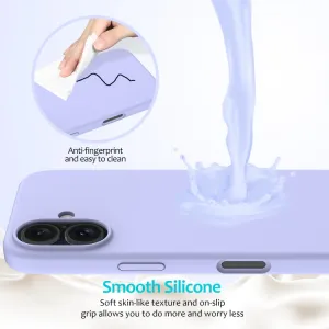 RUBBER Ochranný kryt pre Apple iPhone 16 Plus fialový