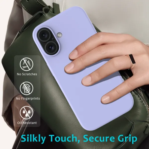 RUBBER Ochranný kryt pre Apple iPhone 16 Plus fialový