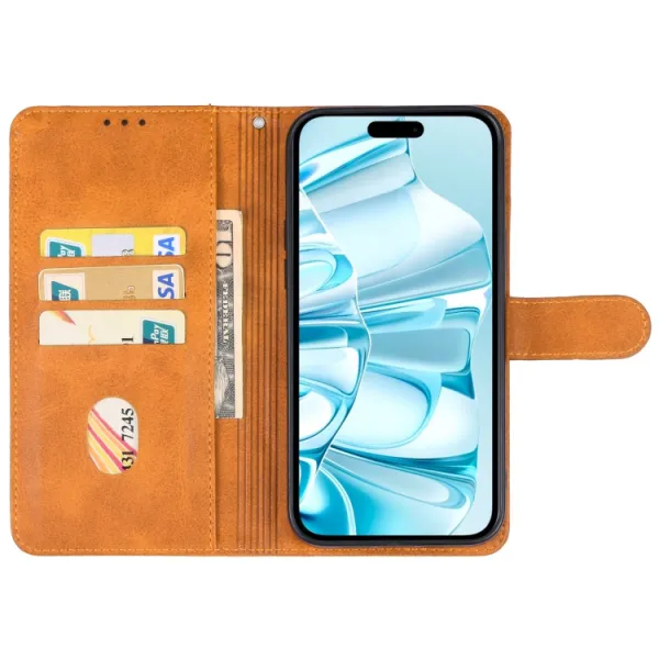 SMOOTH Peňaženkové puzdro pre Apple iPhone 16 hnedé