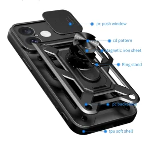 RING CAMERA Kryt s držiakom pre Apple iPhone 16 modrý