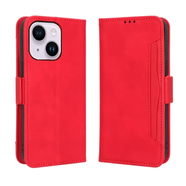 SLOT Peňaženkový obal pre Apple iPhone  16 Pro Max červený