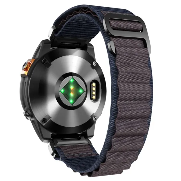 PROTEMIO Alpský ťah remienok QuickFit pre Garmin - šírka 22mm tmavomodrý-fialový