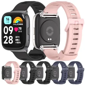 MIJOBS SILICONE Vymeniteľný remienok pre Xiaomi Redmi Watch 3 Lite / Redmi Watch 3 Active ružový