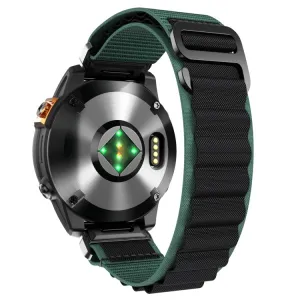 PROTEMIO Alpský ťah remienok QuickFit pre Garmin - šírka 22mm zelený-čierny
