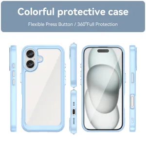 CRYSTAL Ochranný kryt pre Apple iPhone 16 modrý