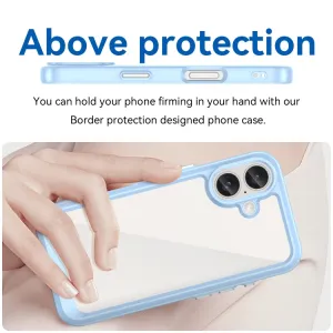 CRYSTAL Ochranný kryt pre Apple iPhone 16 modrý