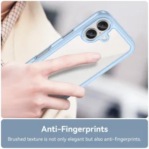 CRYSTAL Ochranný kryt pre Apple iPhone 16 modrý