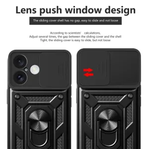 RING CAMERA Kryt s držiakom pre Apple iPhone 16 čierny