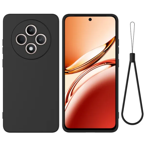 RUBBER Ochranný obal pre Oppo Reno12 FS 5G čierny