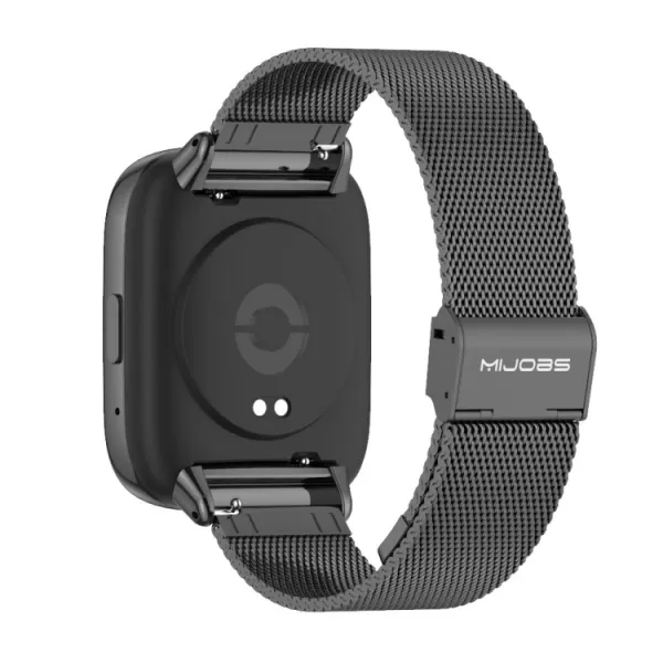 MIJOBS MILANESE Kovový remienok pre Xiaomi Redmi Watch 3 Lite čierny