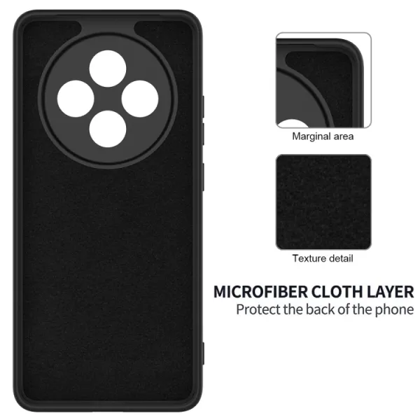 RUBBER Ochranný obal pre Oppo Reno12 FS 5G čierny