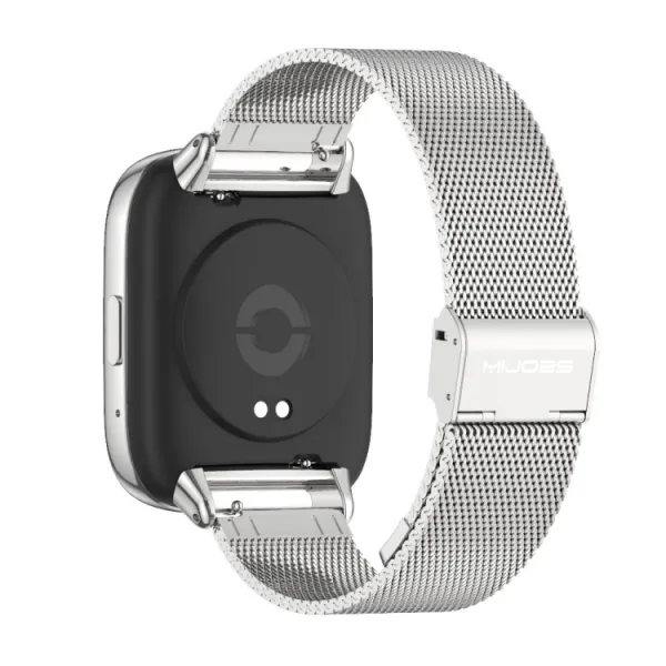 MIJOBS MILANESE Kovový remienok pre Xiaomi Redmi Watch 3 Lite strieborný
