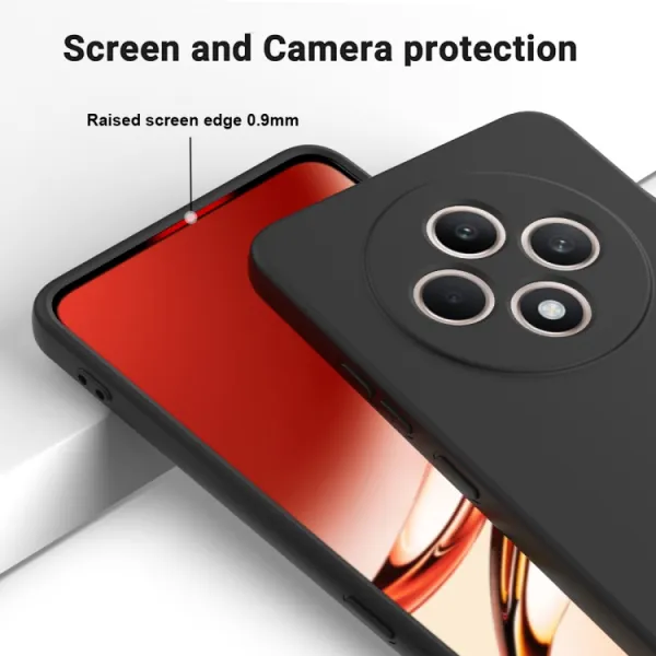 RUBBER Ochranný obal pre Oppo Reno12 FS 5G čierny