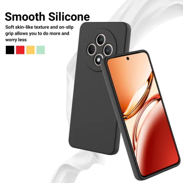 RUBBER Ochranný obal pre Oppo Reno12 FS 5G čierny