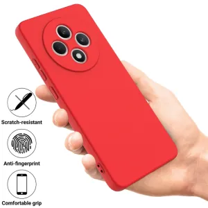 RUBBER Ochranný obal pre Oppo Reno12 FS 5G červený