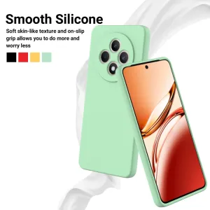 RUBBER Ochranný obal pre Oppo Reno12 FS 5G zelený