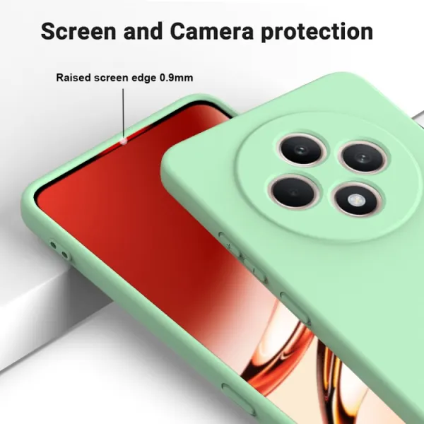 RUBBER Ochranný obal pre Oppo Reno12 FS 5G zelený
