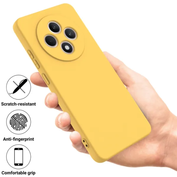 RUBBER Ochranný obal pre Oppo Reno12 FS 5G žltý