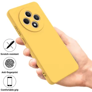 RUBBER Ochranný obal pre Oppo Reno12 FS 5G žltý