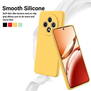 RUBBER Ochranný obal pre Oppo Reno12 FS 5G žltý