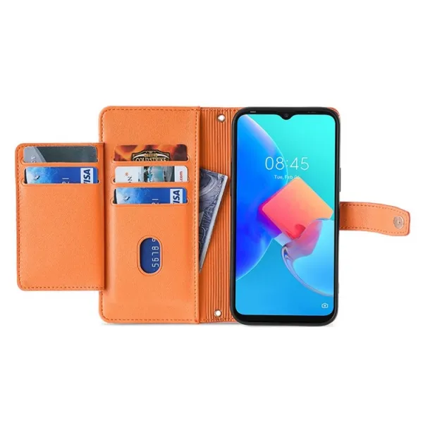 PASTEL Peňaženkové puzdro pre Honor Magic6 Pro oranžové