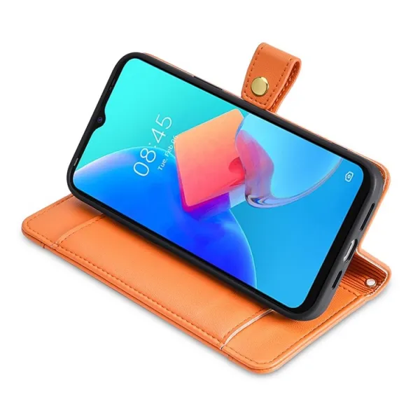 PASTEL Peňaženkové puzdro pre Honor Magic6 Pro oranžové