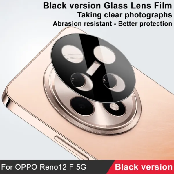 IMAK FULL COVER Sklo pre fotoaparát Oppo Reno12 FS 5G BLACK