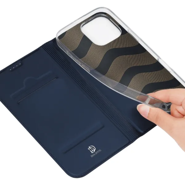 Dux Ducis Skin Pro knižkové puzdro na iPhone 16 Pro Max, modré