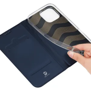Dux Ducis Skin Pro knižkové puzdro na iPhone 16 Pro Max, modré