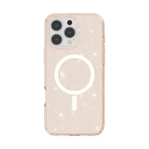 GLITTER MAGSAFE Ochranný kryt pre Apple iPhone 16 Pro Max lososovo ružový
