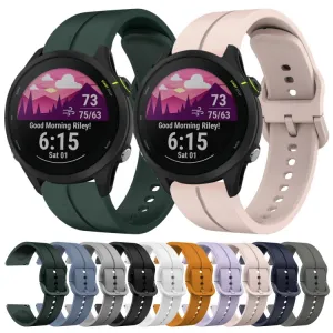 SILICONE Vymeniteľný remienok pre Garmin Forerunner 255 Music biely