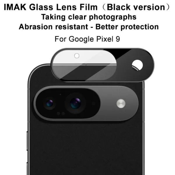 IMAK FULL COVER Sklo pre fotoaparát Google Pixel 9 BLACK