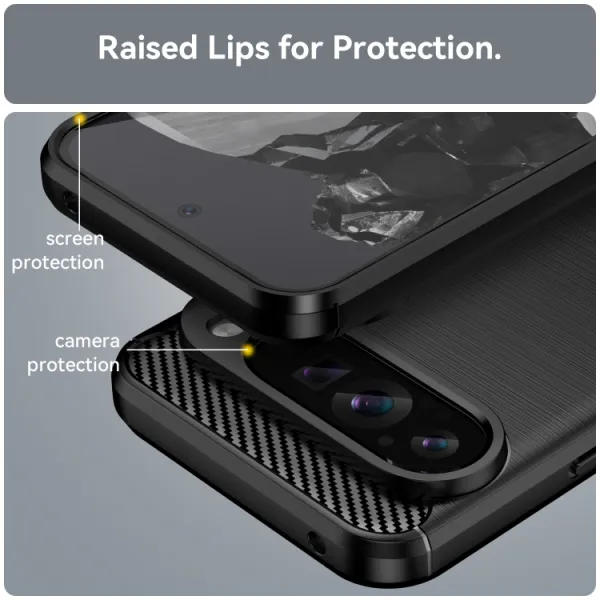 FLEXI TPU Ochranný kryt Google Pixel 9 Pro XL čierny