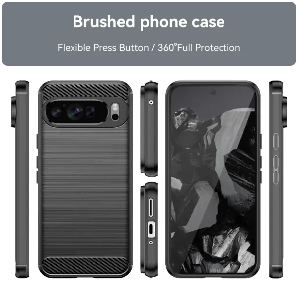 FLEXI TPU Ochranný kryt Google Pixel 9 Pro XL čierny