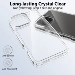 SHOCK Extra odolný kryt Apple iPhone 16 Pro Max priehľadný
