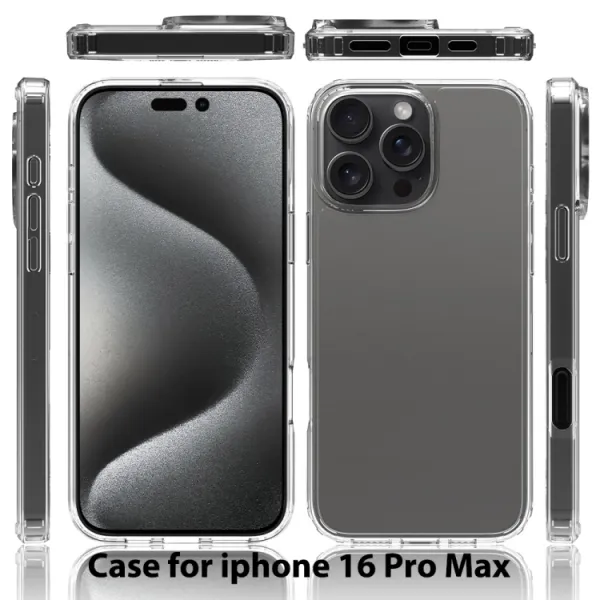 SHOCK Extra odolný kryt Apple iPhone 16 Pro Max čierny
