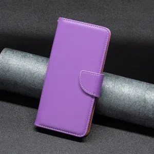 LITCHI Peňaženkové puzdro pre Apple iPhone 16 Pro Max fialové