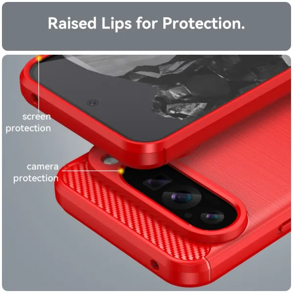 FLEXI TPU Ochranný kryt Google Pixel 9 Pro XL červený