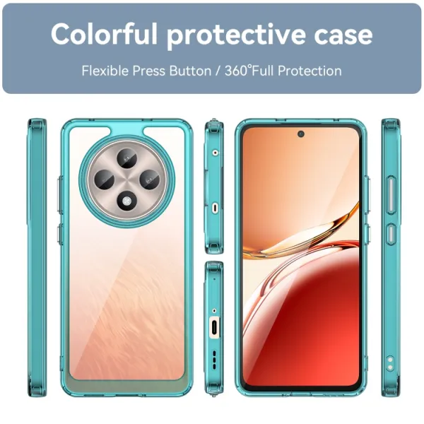 CRYSTAL Ochranný obal pre Oppo Reno12 FS 5G tyrkysový