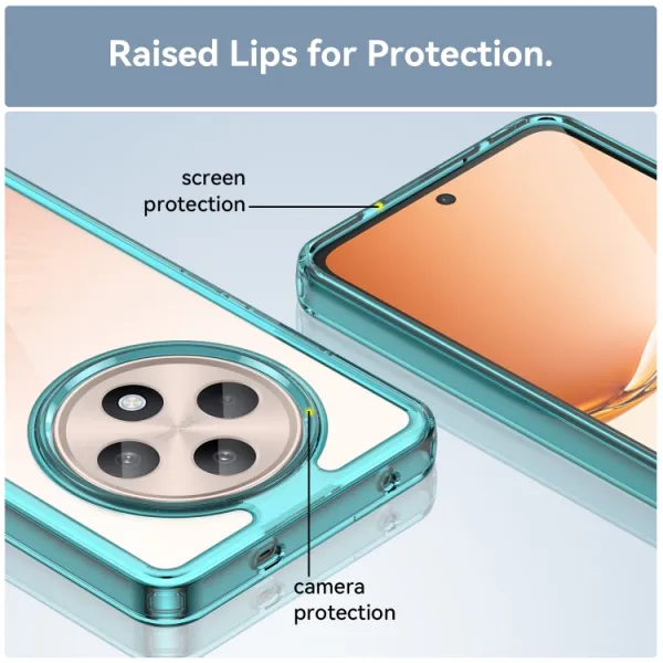CRYSTAL Ochranný obal pre Oppo Reno12 FS 5G tyrkysový