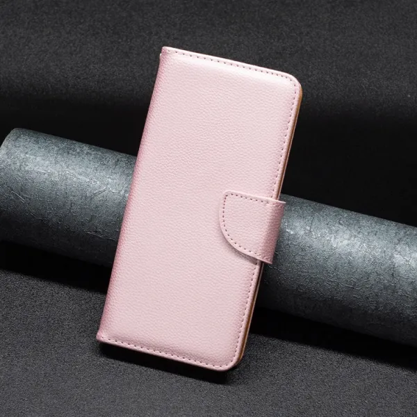 LITCHI Peňaženkové puzdro pre Apple iPhone 16 Pro Max svetloružové