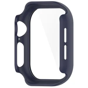 PC FULL COVER Plastový kryt so sklom pre Apple Watch 10 / 11 46mm tmavomodrý